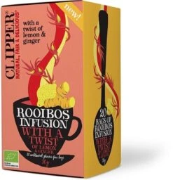 Clipper Rooibos Infusion With A Twist Of Lemon & Ginger 20 Tea Bags