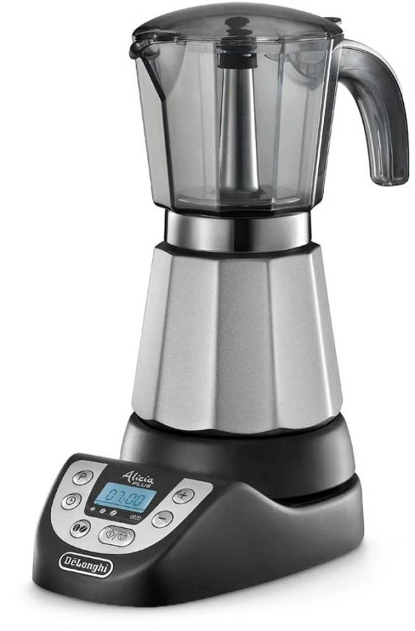 DeLonghi EMKP 63.B Alicia Plus Electric Stovetop Espresso Maker, 3 & 6 Cups