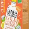 Clipper Organic Lemon, Ginger & Turmeric Cold Water Infusers 10 Bags