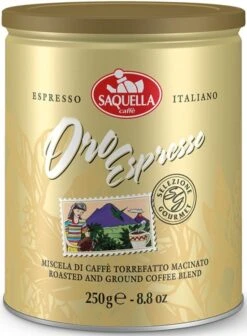 Saquella Gourmet Oro Espresso 250 G Ground Coffee