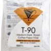 CAFEC Medium Roast T-90 Coffee Paper Filter 4 Cup, 100 Pcs