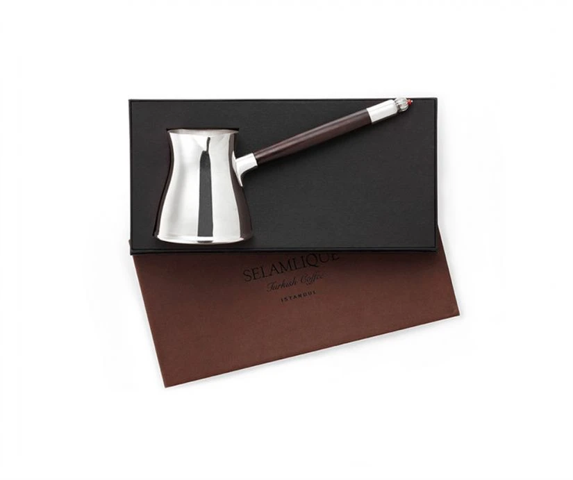 Selamlique Istanbul Turkish Cezve Coffee Pot, Sterling Silver - Image 2