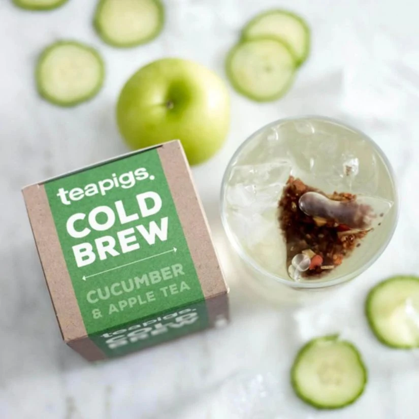 Teapigs Cold Brew Cucumber & Apple, 10 Tea Bags - Image 2